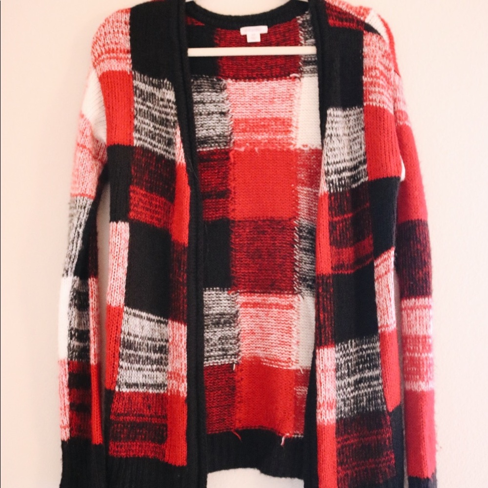 Checkered Cardigan